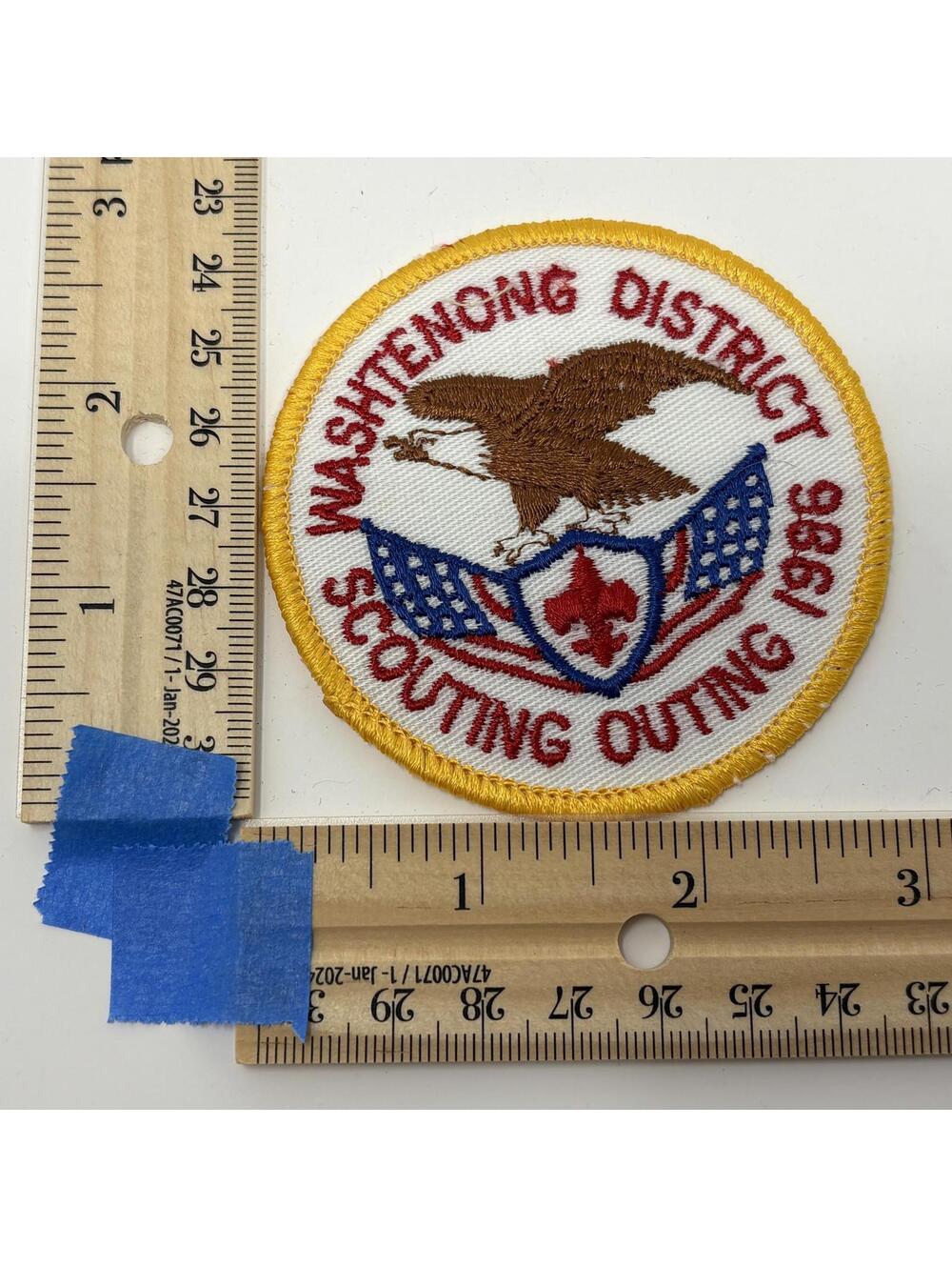 1986 Washtenong District Scouting Outing Boy Scouts of America BSA Patch